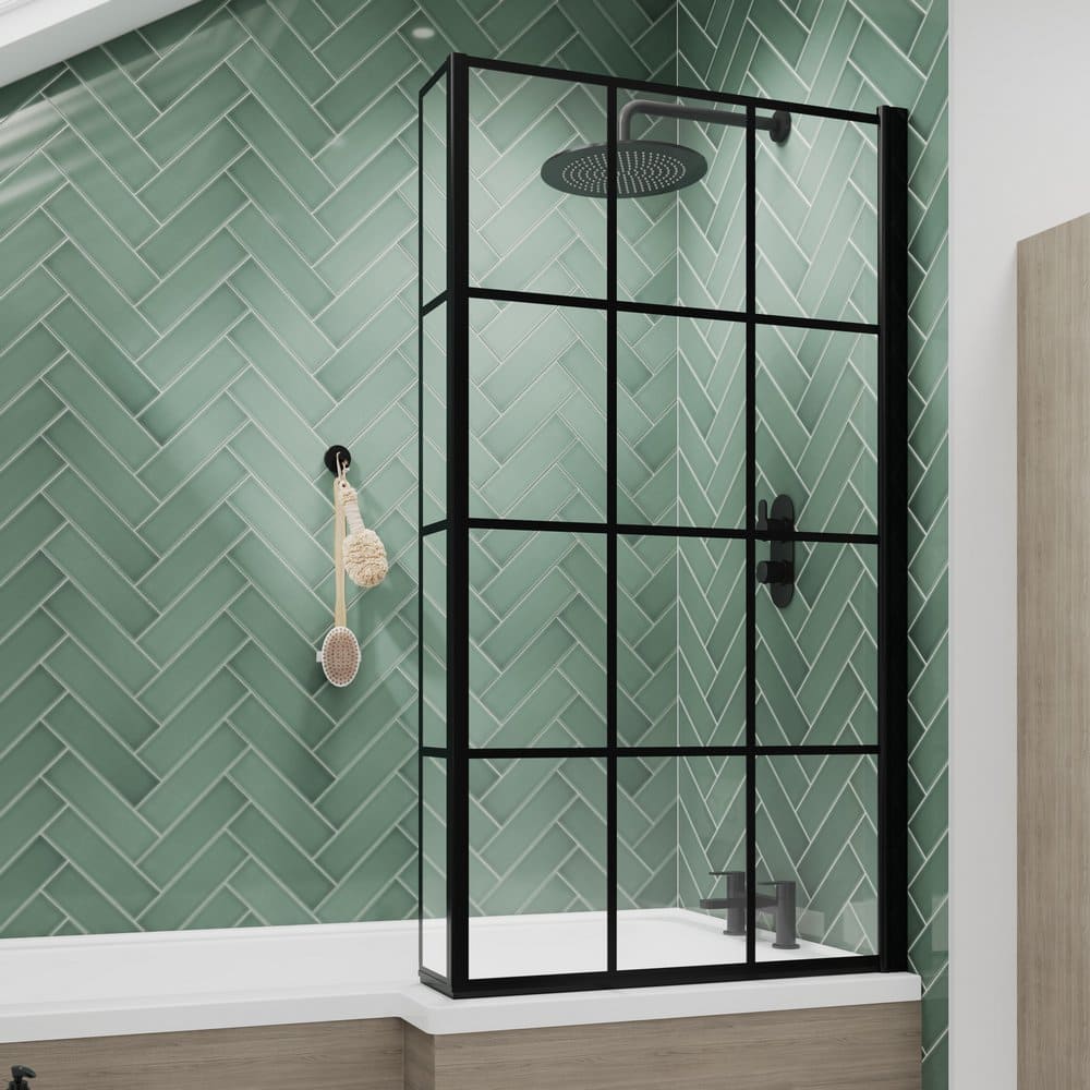 Shower screen installation London - frameless glass screen fitted level