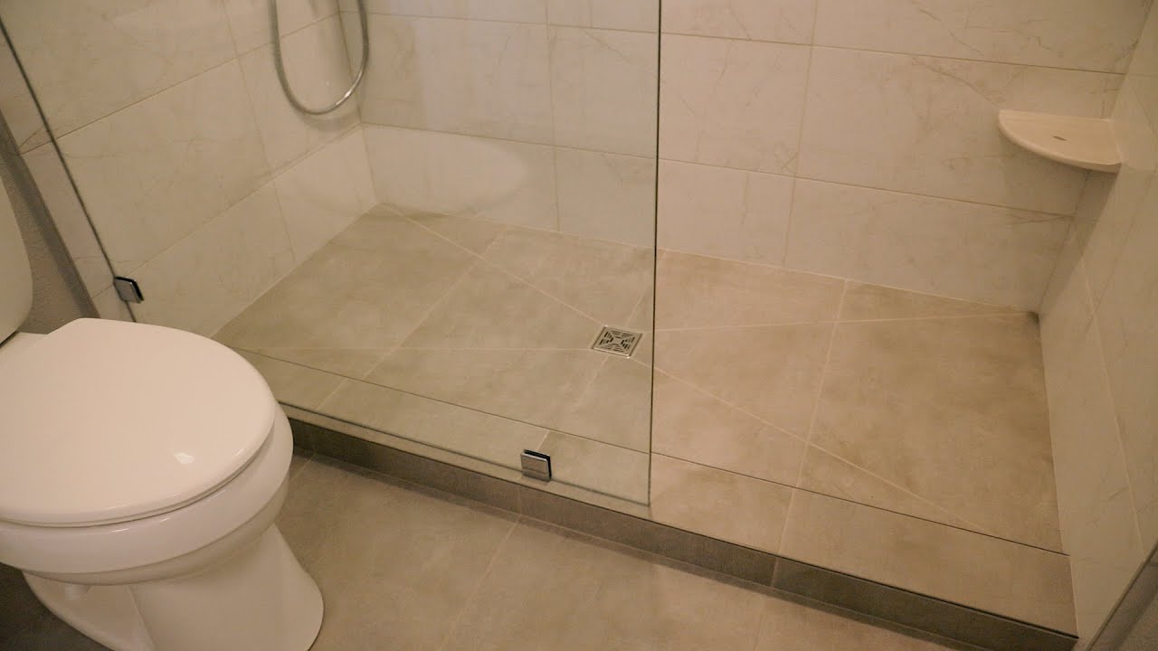 Hinged shower door installation London